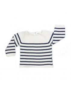 pull mariniere rayures blanches et bleues - oeuf nyc