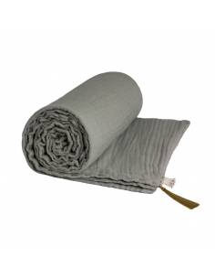 couverture legere gris argent 80x110 cm