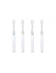 brosse a dent pour enfant transparente logo bleu - misoka 2