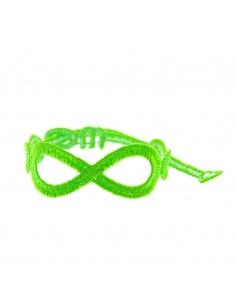 bracelet infinity vert fluo - missiu
