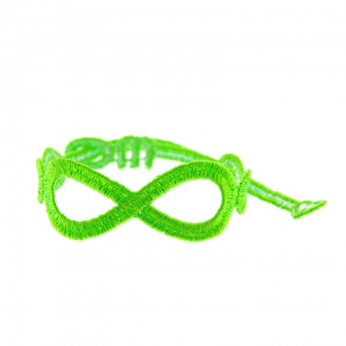 bracelet infinity vert fluo - missiu