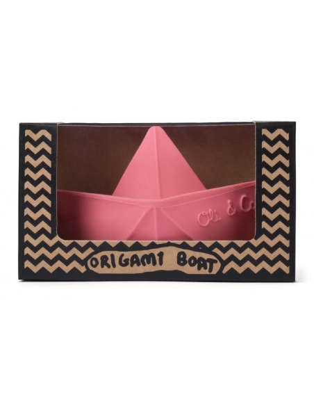 jeu de bain bateau origami - rose - oli et carol