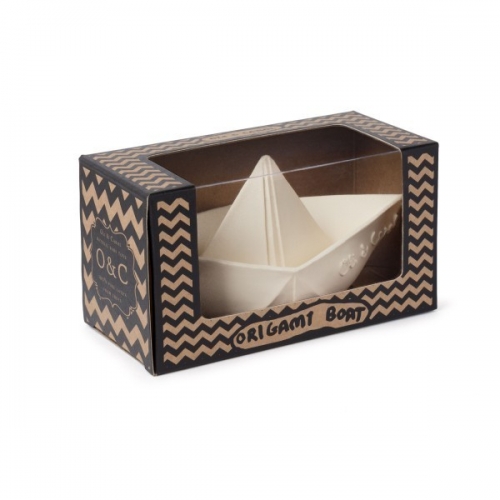 Jeu de bain bateau origami - blanc - oli et carol
