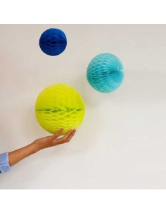 HONEYCOMBS BLEU-VERT 2