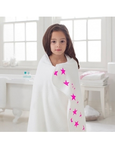 Serviette de bain - fluo pink 2