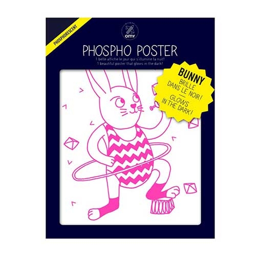phospho poster - le lapin - bunny - omy