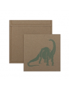 Lot de 6 invitations et enveloppes - dinosaure