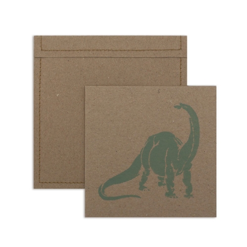 Lot de 6 invitations et enveloppes - dinosaure