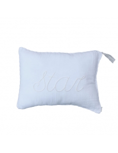 COUSSIN MESSAGE - BLANC - STAR