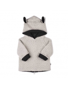 cardigan reversible a capuche - mouton - oeuf nyc