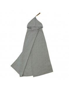 Poncho à capuche, Gris argent 2