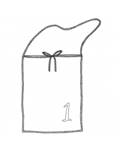 Calendrier de l'Avent, Pochettes tissus Mix Bleus 2