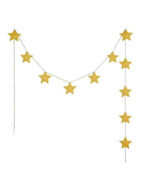 Guirlande étoiles - Numéro 74 - Jaune Tournesol
