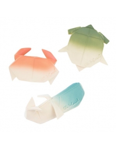 Anneau de dentition et jeu de bain - Origami Baleine - Oli & Carol 2
